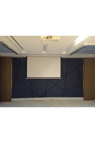 Sanper Sp-33 300X300 Motorlu Projeksiyon Perdesi 2 Adet Kumanda