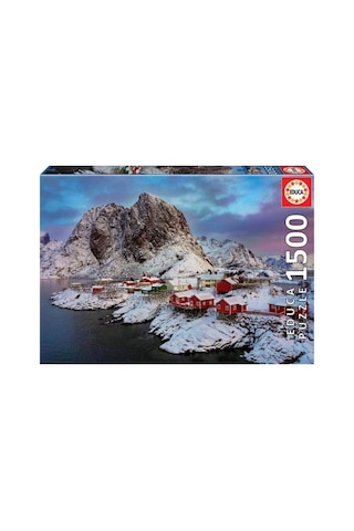 Puzzle 1500 Parça Norveç Lotofen Adası Kış Manzarası 17976