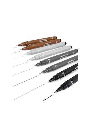 0.8 Mm Siyah Çizim Kalemi, Yüksek Kalite Ve Dayanıklılık İçin Tasarlandı