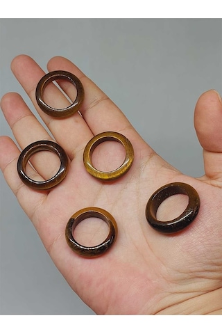 Kaplangözü Taşı Yüzük 6mm Kalınlığında Standart Ölçü 51506 Çok REnkli