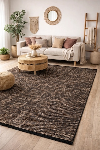 Hoom Rugs Vintage Vtg 102 Vizon Dekoratif Yıkanabilir Kilim Vizon