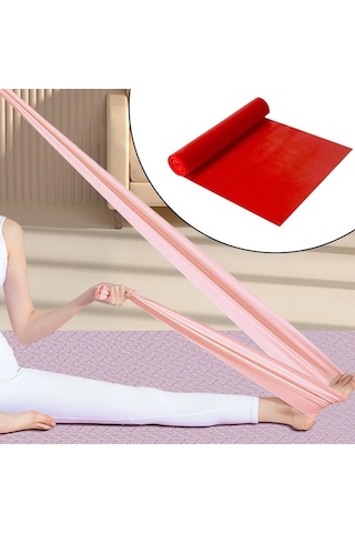 Pazly Kırmızı Kırmızı Jimnastik İçin Homyl Esneme Egzersiz Direnç Dans Bandı Ee Kırmızı