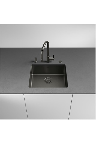 Franke Bxm 210/110-50 Paslanmaz Çelik Evye, Antrasit Renk, 54x45 Cm Antrasit