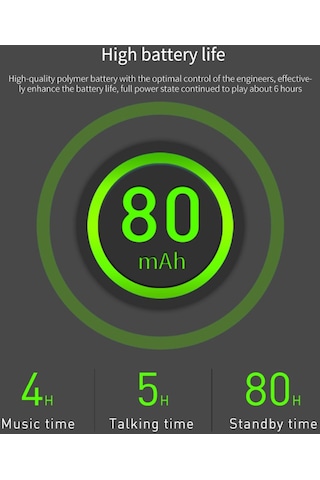 Hallow Fineblue F990 Business Bluetooth 5.0 Kablosuz Kulak İçi Kulaklık Siyah