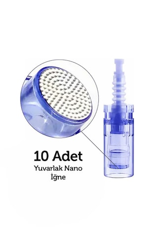 Dr. Pen Dermapen Nano Yuvarlak İğne Soket Girişli Tüm Cihazlara Uyumlu 10'lu