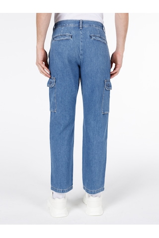 Colin's Colins 162 Blair Kargo Kesim Orta Bel Düz Paça Mavi Erkek Pantolon Cl1068707 001