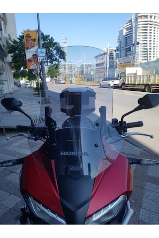 2017-20 Honda Vfr800 Uzun Ön Cam Zeus Açık Füme 56 CM 4 MM