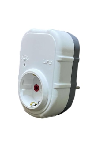 Ufo Yeni Tekli Akım Korumalı Topraklı Priz, Sürekli Koruma, 16a 250v, Max 3500w Aşırı Yük Koruması Beyaz