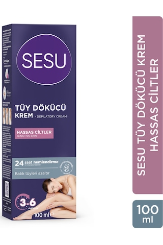 3 Adet Sesu Tüy Dökücü Krem Hassas Ciltler 100 Ml