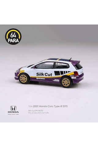 Para64 Honda Civic Type R Ep3 2001 Silk Cut Pa-66351 Çok Renkli
