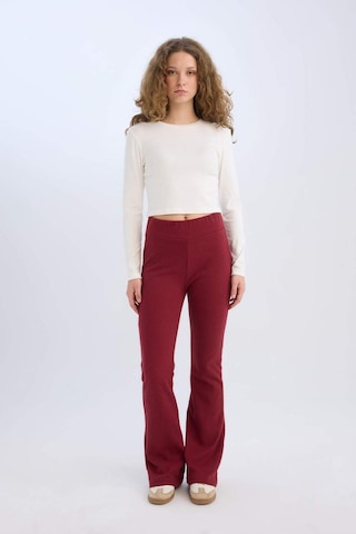 DeFacto Wide Leg Geniş Paça Esnek Belli Uzun Boy Pantolon E4387AX24WNBR248 Bordo
