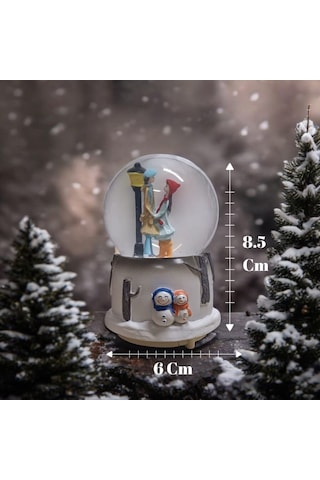 Renk Değiştiren Romantik Sevgili Kar Küresi