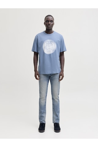 Jack & Jones Jack Jones Glenn Model Erkek Dar Kesim Kot Pantolon 12295611 Mavi