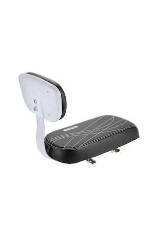 Tenfowee Bisiklet Arka Koltuğu Çocuk İçin, Pu Deri Su Geçirmez, Yumuşak Sponge Dolgulu, Tüm Tipteki Bisiklet Rafta Kolay Kurulum Siyah