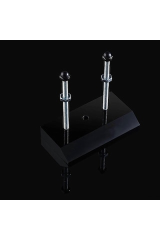 Tenfowee Siyah Akrilik Skateboard Duvar Montajı - Lüks Tip Gösterim Rafı 13x9x1cm Siyah