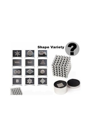 Neodyum Mıknatıs Neo Cube Küp 5mm Stres Topu 216 Adet