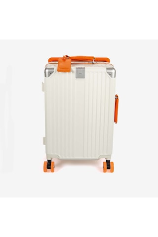 Baggaj Unisex Valiz 2523l Bej-orange