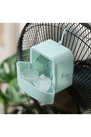 Youtek Ev İçi Asma Tipi Soğutucu Fan - Delme Yok Kurulum, Buz Küpü İle Verimli Soğuma, Mavi Renkli Kompakt Tasarım