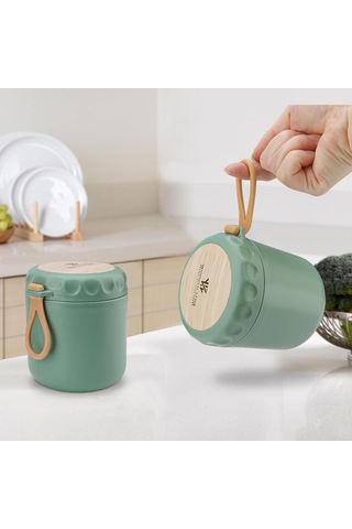 400 Ml'lik Paket Müsli Kupası, Kaşık Ve Kapaklı Yoğurt Kupası