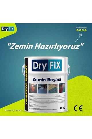 Dryfix Traffic Paint Zemin Boyası 5 Kg Ral 5015 Mavi Diğer