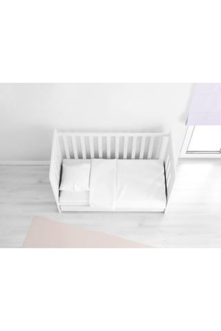 80X130 Lastikli Ranforce Bebek Çarşaf Takımı - Beyaz 80X130 Lastikli Ranforce Bebek Çarşaf Takımı - Beyaz
