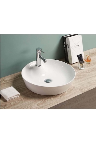 Puroser Gökceada Oval Tezgah Üstü Çanak Lavabo