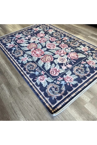 Eko Halı Antique Atk 02 Black Yıkanabilir Makine Halısı Siyah