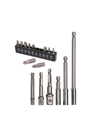 Bits Uç Bağlantı Adaptör Seti Lokma Bağlantı 16 Parça Tornavida U
