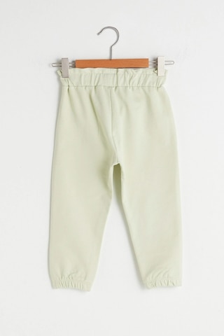 LC Waikiki Lcw Baby Yeşil Beli Lastikli Basic Pamuklu Kız Bebek Jogger Eşofman Alt Pastel Yeşil Fvg