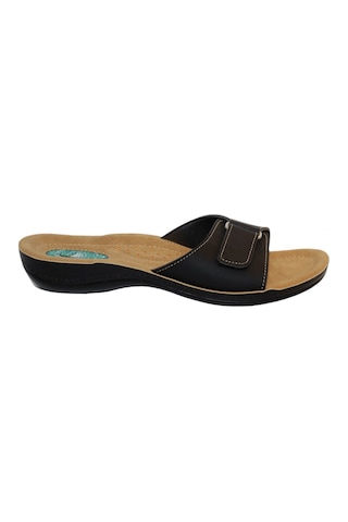 Ceyo 9808-15 Topuk Dikeni (Plantar Fasiitis) Kadın Terlik  Siyah