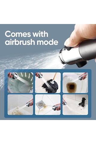 Wezone Siyah Filtreli Masaj Duşu, 3 Modlu Regülatör, 1.5m Pvc Hortumu Ve Deliksiz Tutucu İçeren A Modeli Duş Kolu Seti Diğer