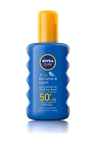 Nivea Sun 50+GKF Koruma & Bakım Renkli Çocuk Güneş Spreyi 200 ML