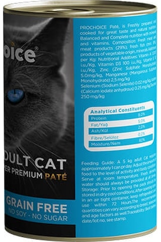 Pro Choice Adult Balık ve Sebzeli Kedi Konservesi 12 x 400 G