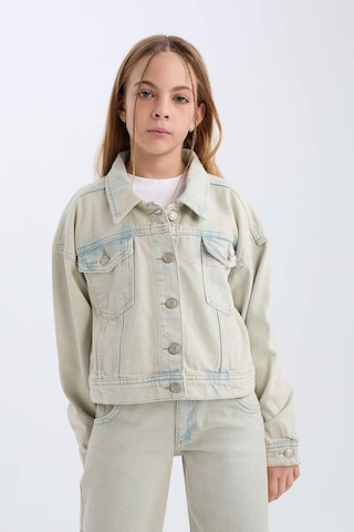 DeFacto Kız Çocuk Jean Ceket D7104A825SPNM39 Mavi