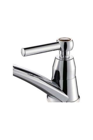 Bosphorusboutique02 Сантек Тех Кулпу Кол-а Лавabo Батaryасı, G1/2'' Bağlantılı, Tek Soğuk Su, Havza/mutfak/evye/banyo/tuvalet İçin, Krom Kaplama Abs Krom