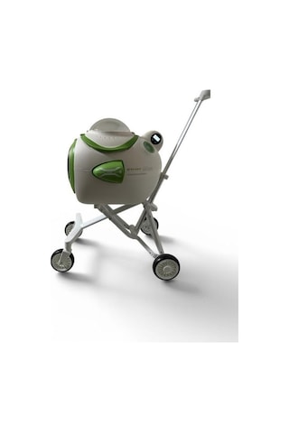 Ewox Astronot Model Fanlı Evcil Hayvan Taşıma Arabası P50-b - Beyaz Yeşil