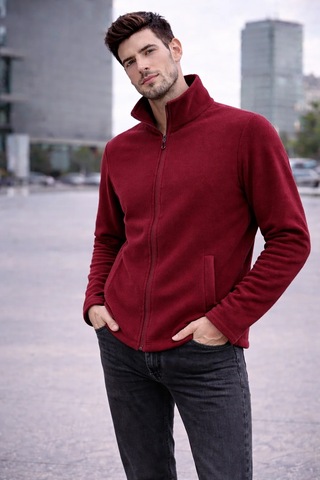 Bbbutikbasic Unisex Traşlı Polar Ceket M5414 Bordo