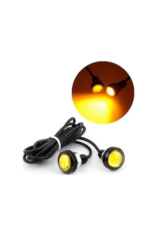 Replax Kartal Göz Turuncu 12v Ayna Altı Led Lamba 22 Mm 2 Li Cob