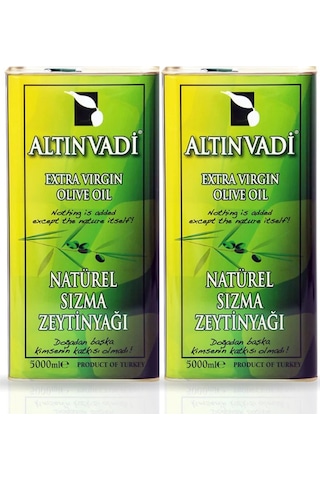 Altinvadi Naturel Sızma Zeytinyağı Teneke 2 x 5 L