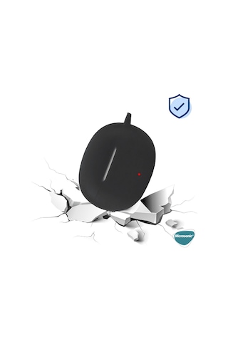 Microsonic Honor Choice Earbuds X5 Kılıf Askılı Mat Silikon Siyah