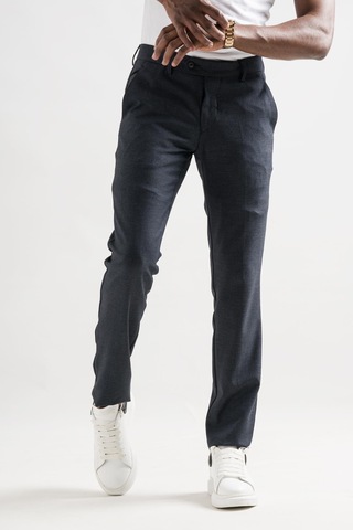 Ecer Slimfit Bitik Kareli Boru Paça Kışlık Erkek Kumaş Pantolon 001