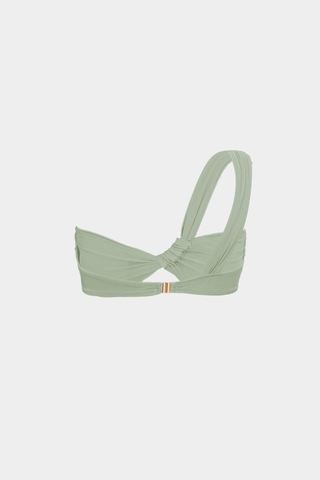 Açelyaokcu Premium Tek Omuz Juno Slim Fit Kadın Bikini Üstü Su Yeşili