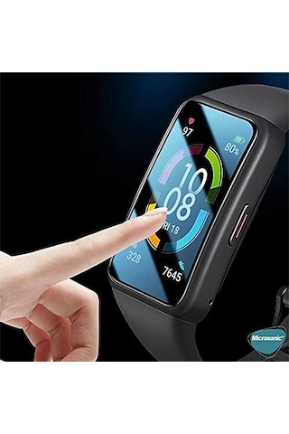 Honor Band 9 İçin Kılıf 360 Full Round Soft Silicone Şeffaf Honor Band 9 İle Uyumlu Kılıf - Şeffaf