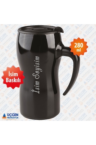 280 ML Kulplu İsim Baskılı Termos Bardak 3503 Beyaz