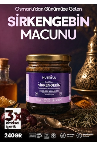 Nutriful Ibn-ı Sina Sirkengebin Prebiyotik Macunu 3 Adet