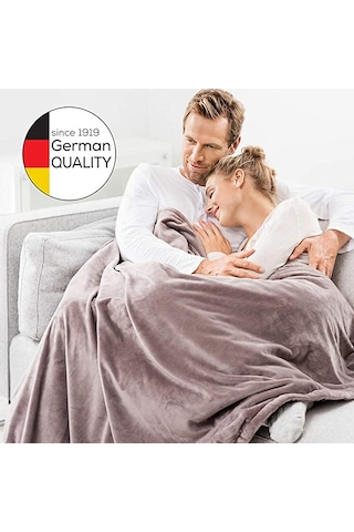 Beurer  HD 150 XXL Cozy bej ısıtmalı battaniye Füme