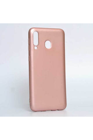Galaxy M30 Kılıf Zore Premier Silikon Kapak Rose Gold