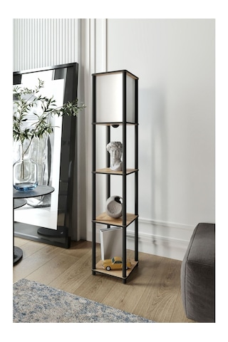 Ravilo Sakura Raflı Lambader Meşe, 1. Sınıf Mdf Ve Pvc Başlık