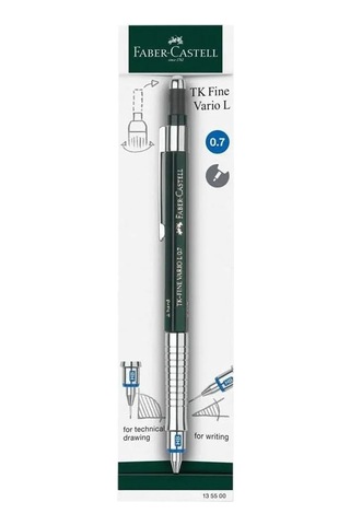 Vario Lüx Versatil Kalem, 0.7 Mm Uç, Sertlik Ayarlı Metal Uç, Silgili, Ergonomik Tutuş, Yeşil