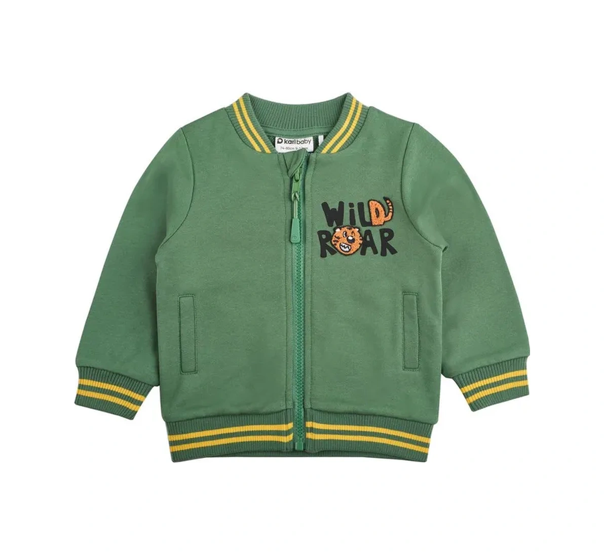 Kari Baby Küçük Bir Erkek Çocuk İçin Fermuarlı Bomber Ceket 330018165 Khaki